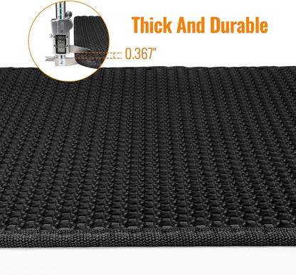 Double Layer Cat Litter Mat with Waterproof Non-Slip Washable Pet Litter Box Mat Sand Trapper Clean Pad Durable Bed Mat